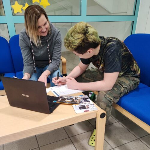 Schüler und Bildungsberatung